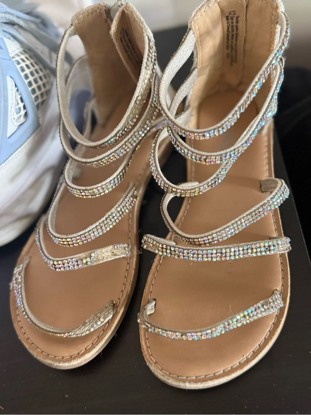 Dynasty Rhinestone Strappy Gladiator Sandals